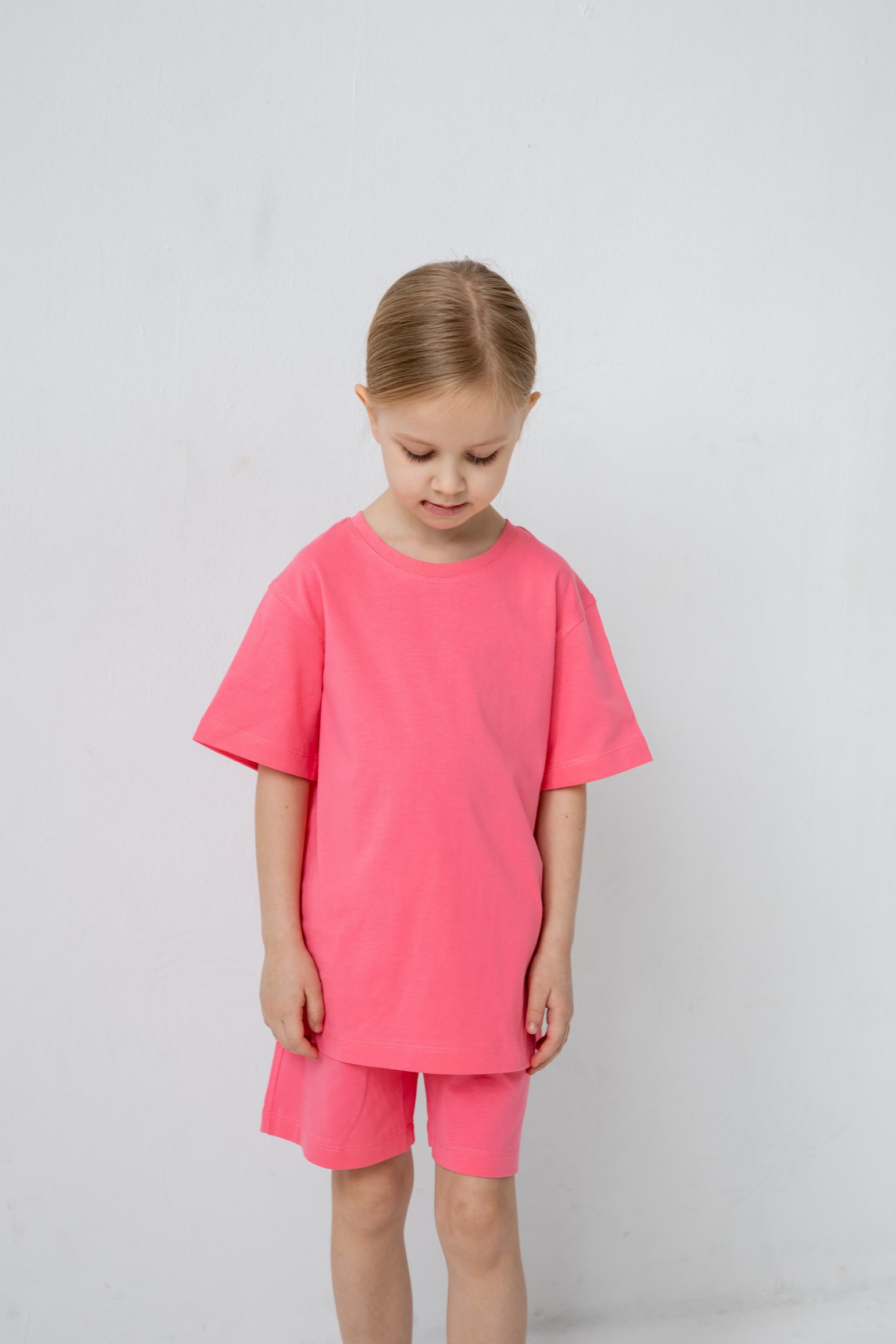 Костюм футболка и шорты oversize