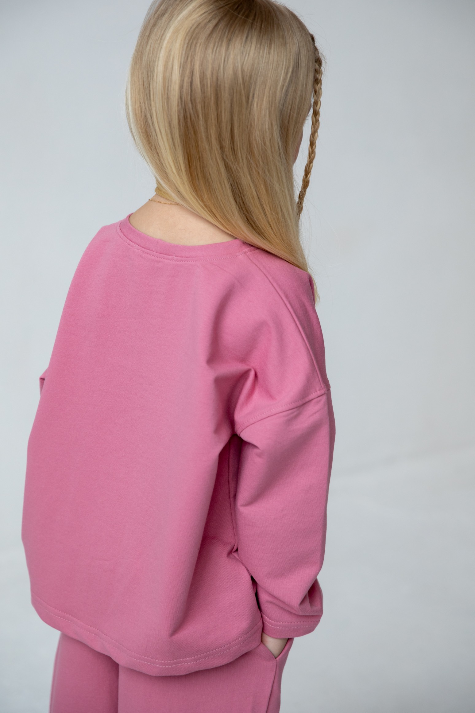 Костюм лонгслив и брюки со швами