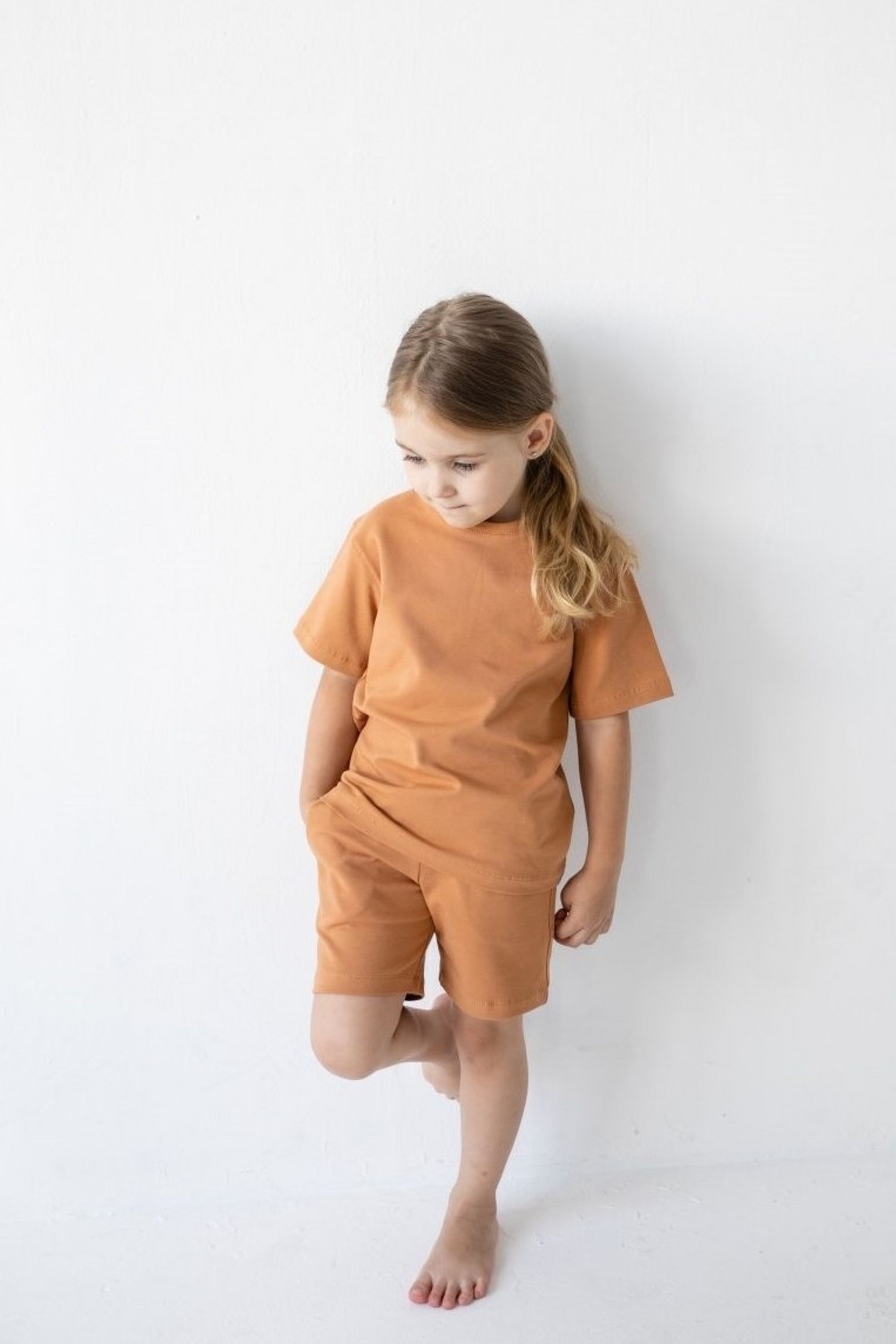 Костюм футболка и шорты oversize