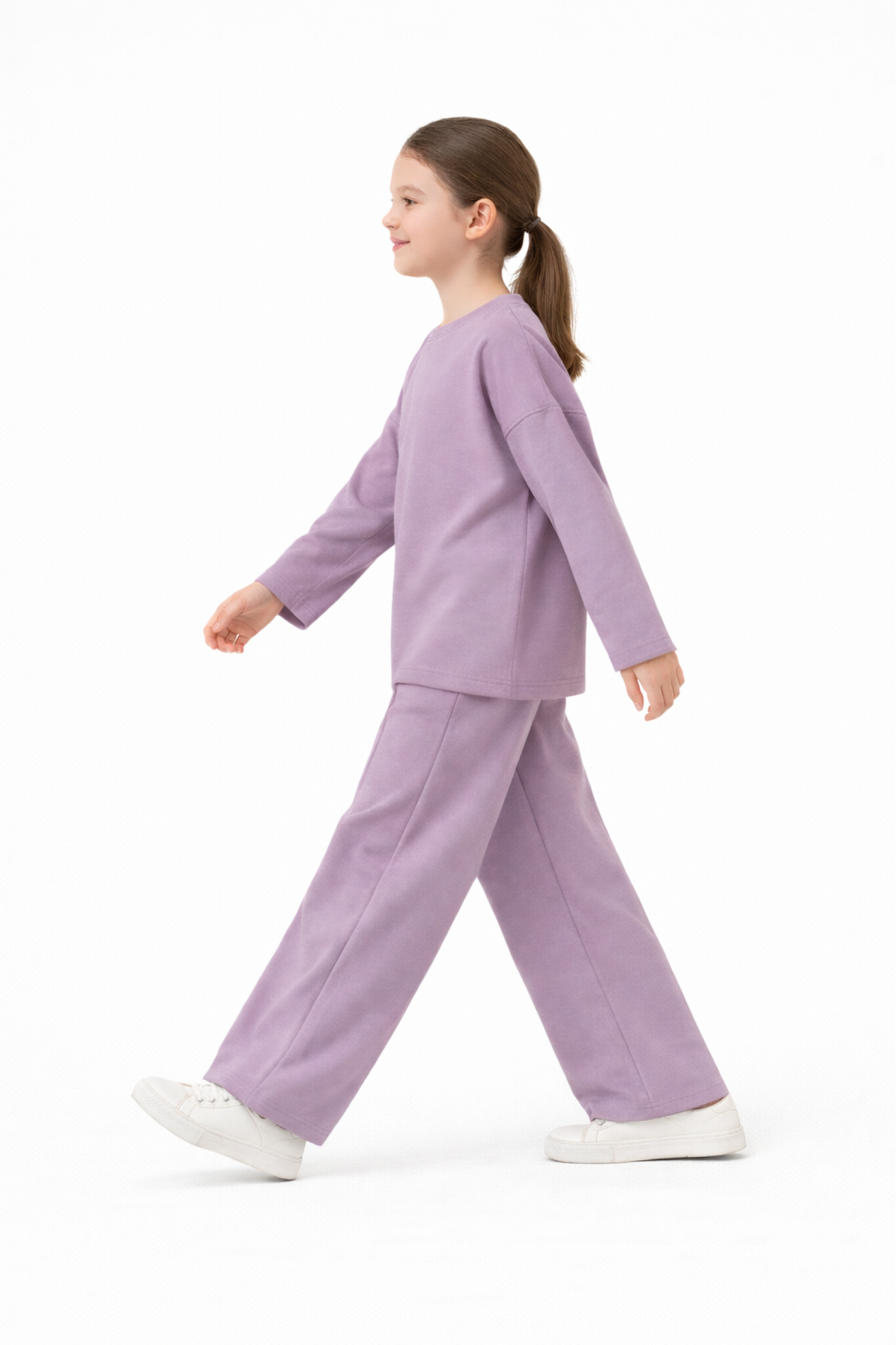 Костюм лонгслив и брюки со швами