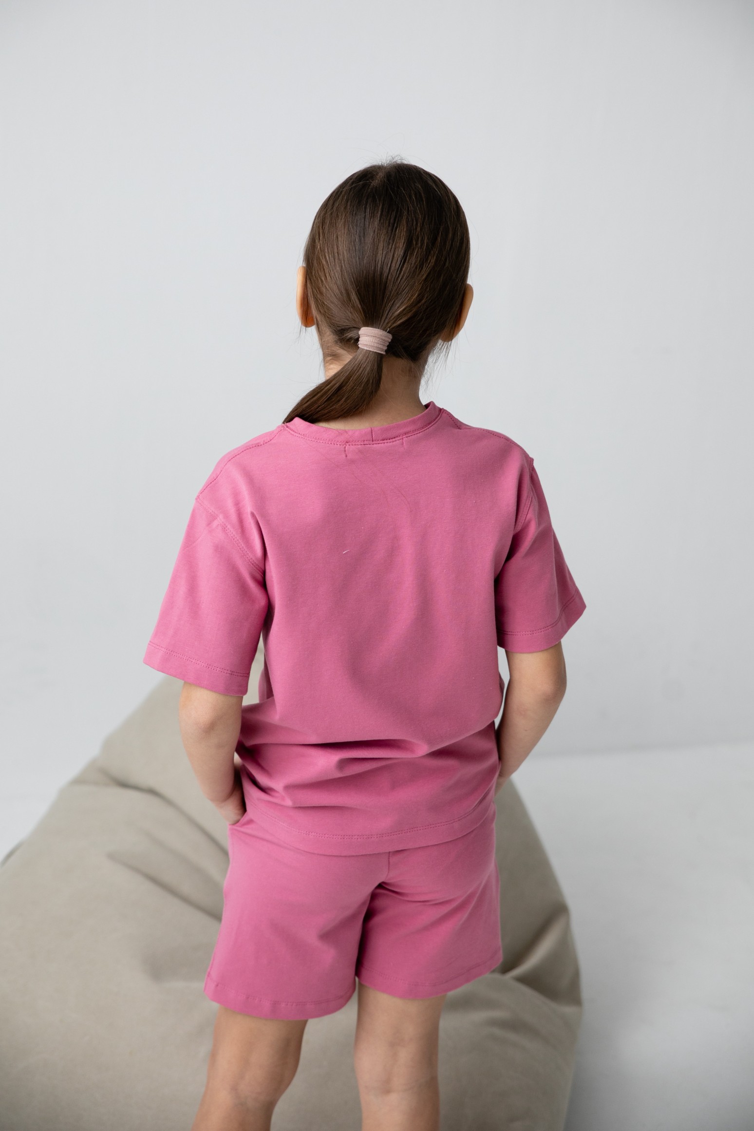 Костюм футболка и шорты oversize