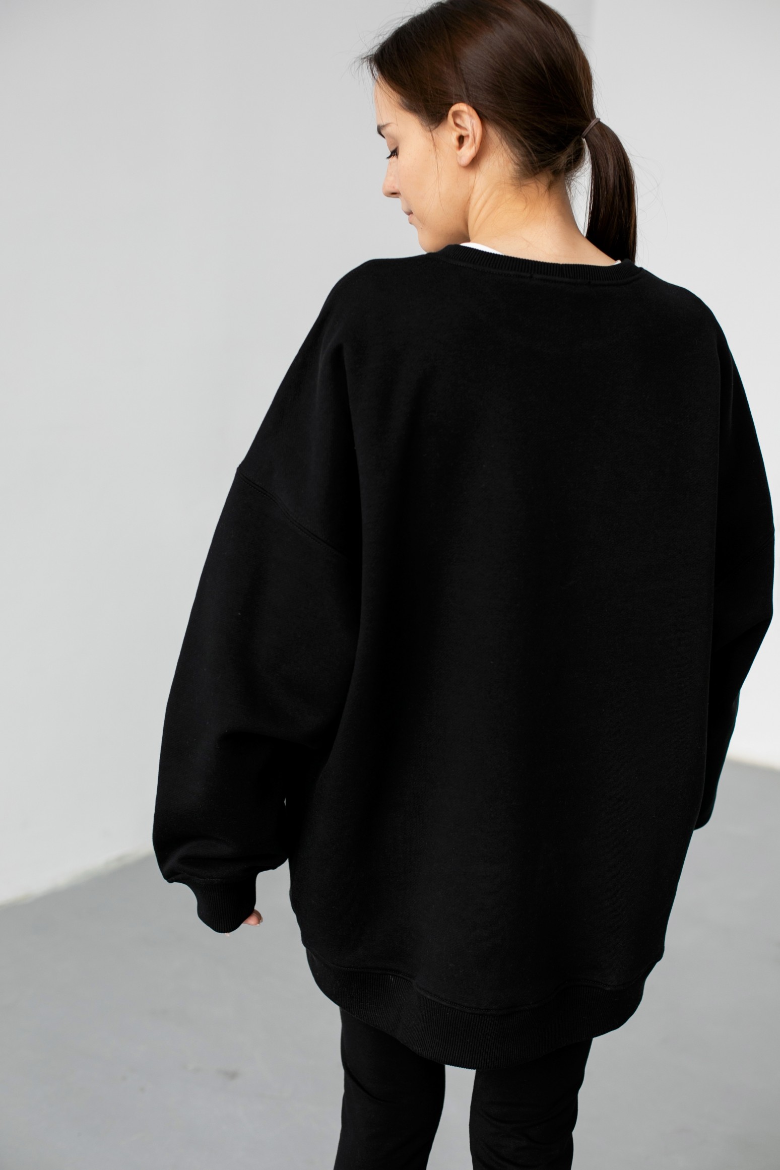 Толстовка oversize удлинённая