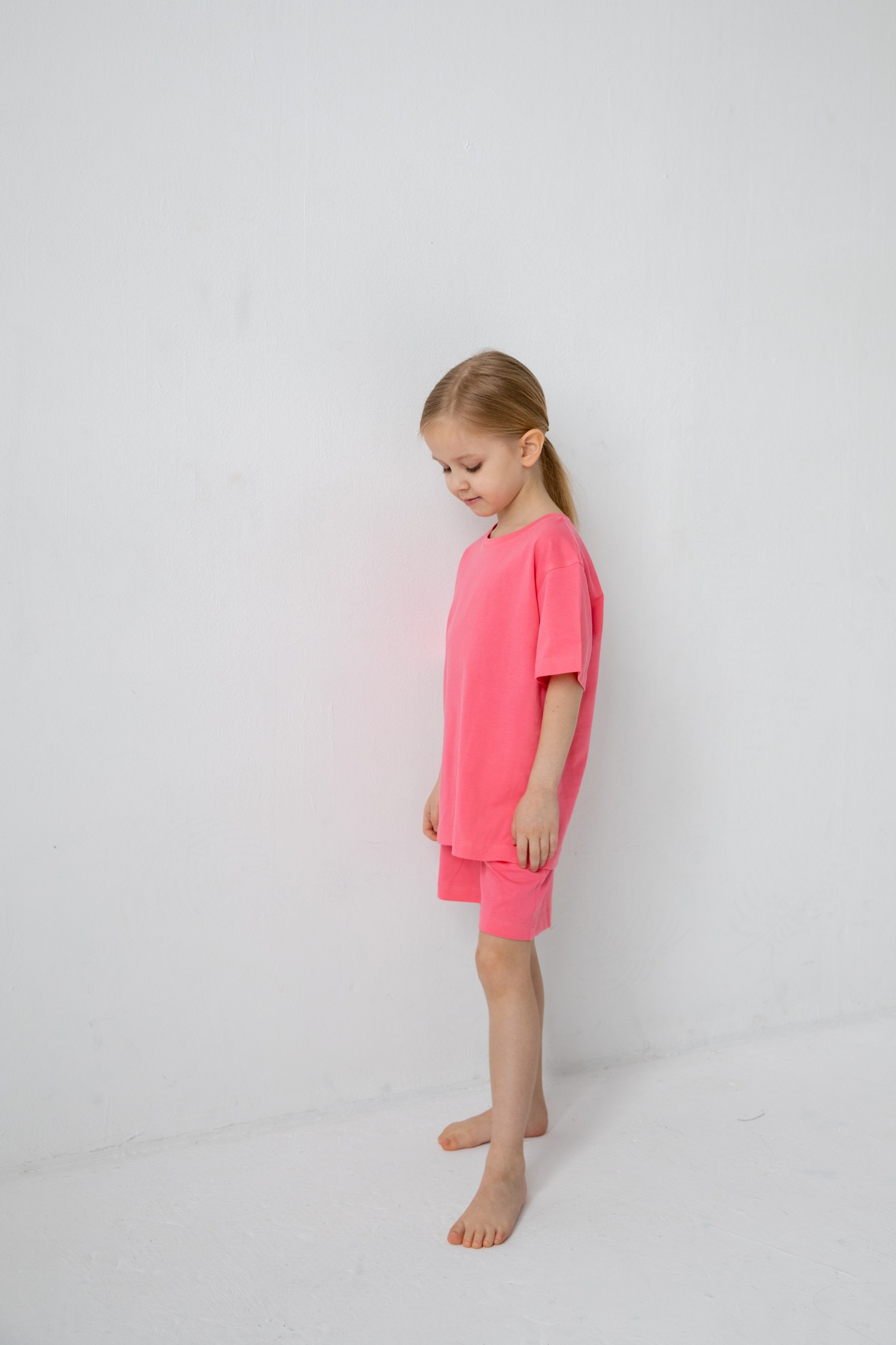 Костюм футболка и шорты oversize