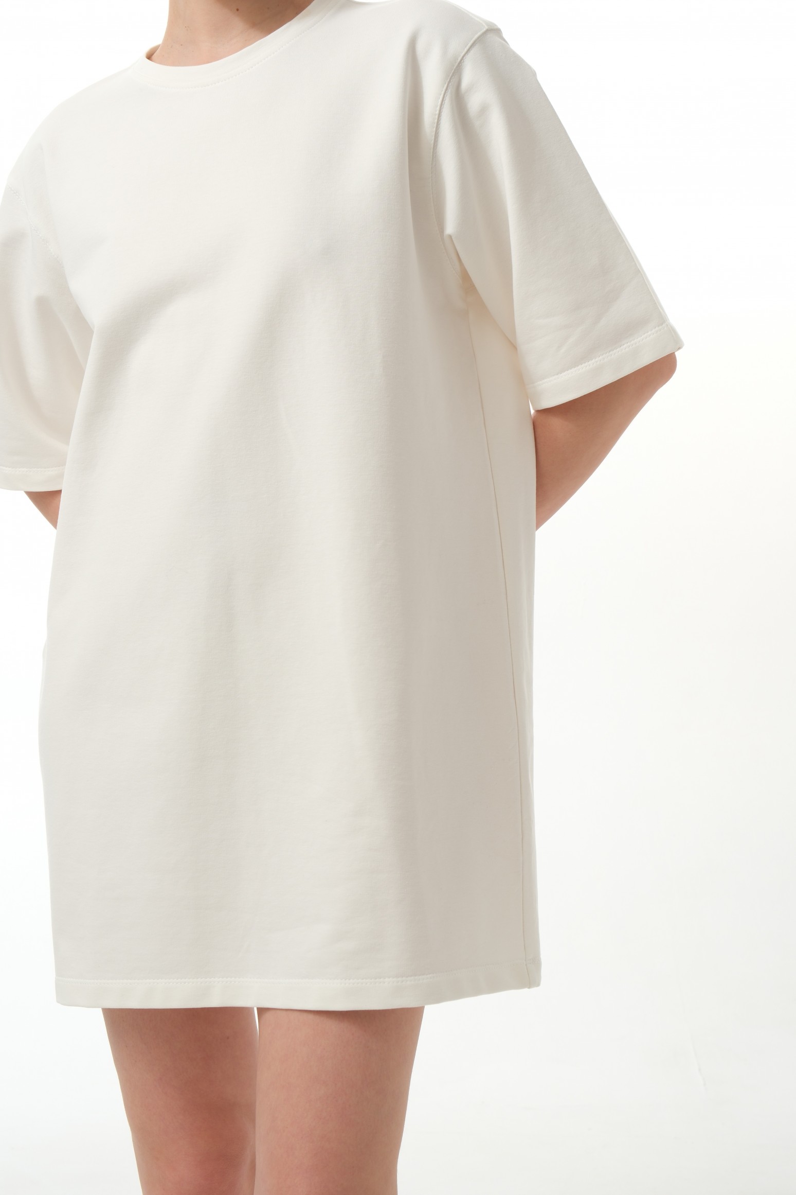 Платье-футболка oversize из плотного трикотажа
