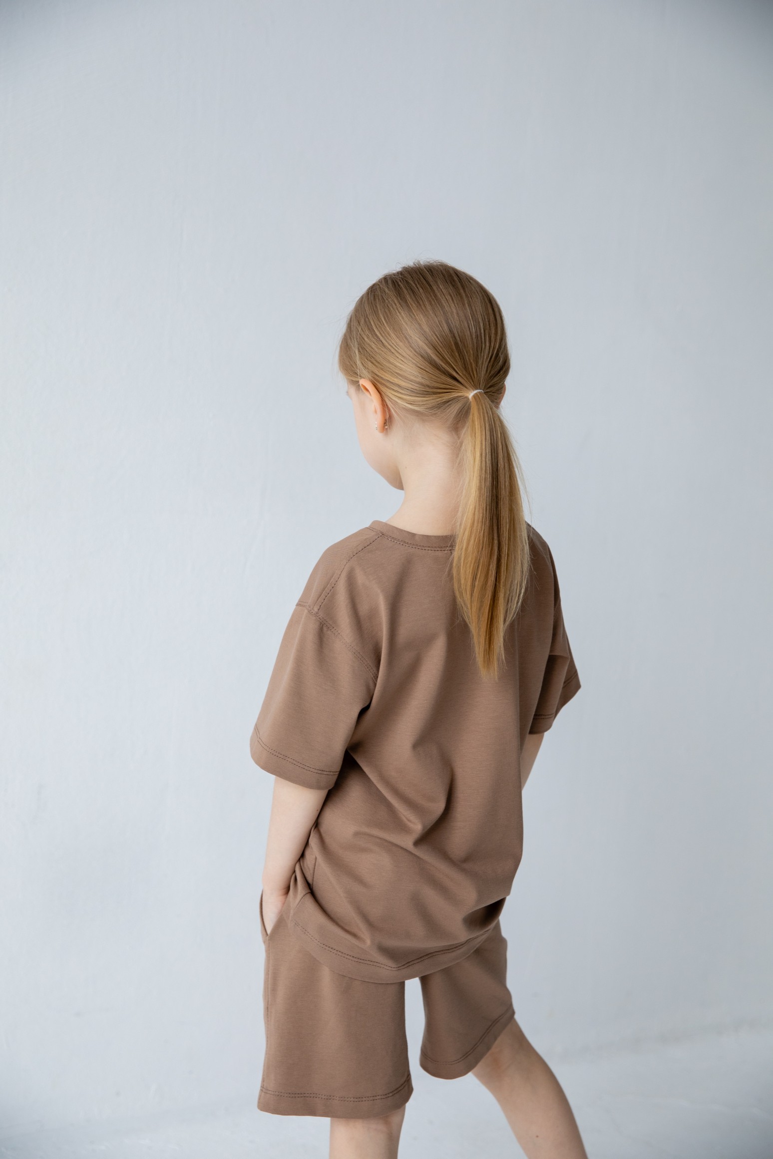 Костюм футболка и шорты oversize