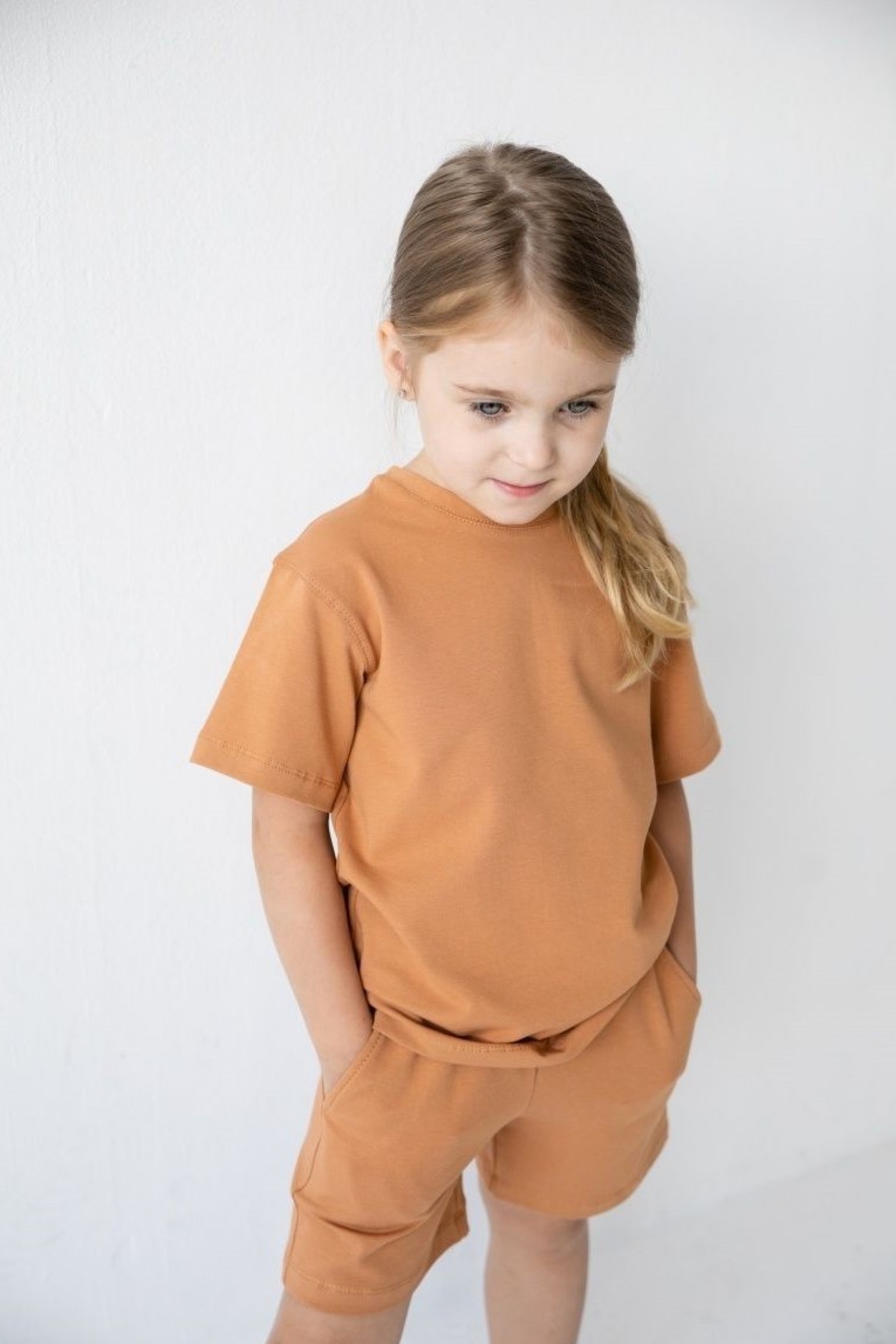 Костюм футболка и шорты oversize