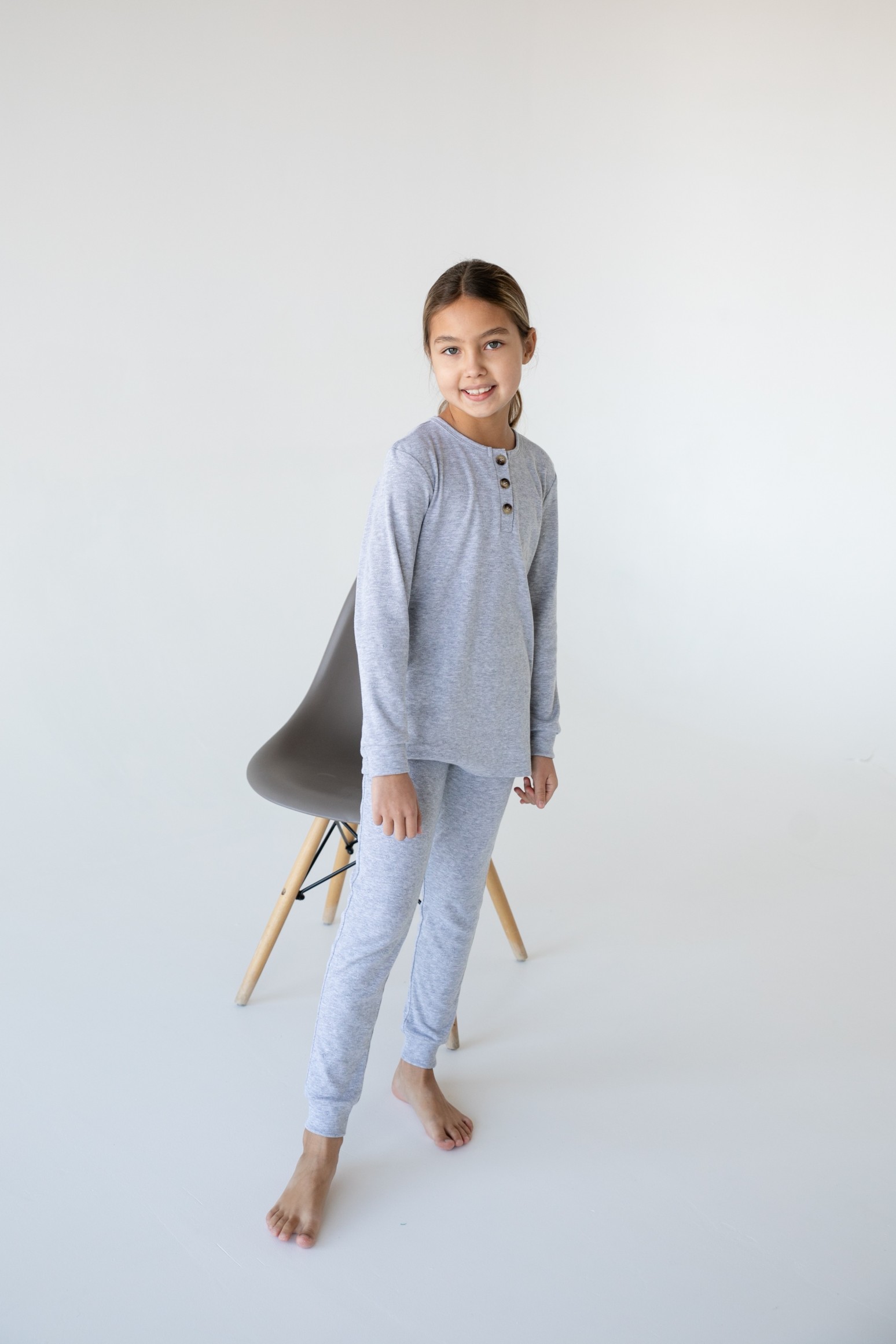 Пижама с пуговицами на планке