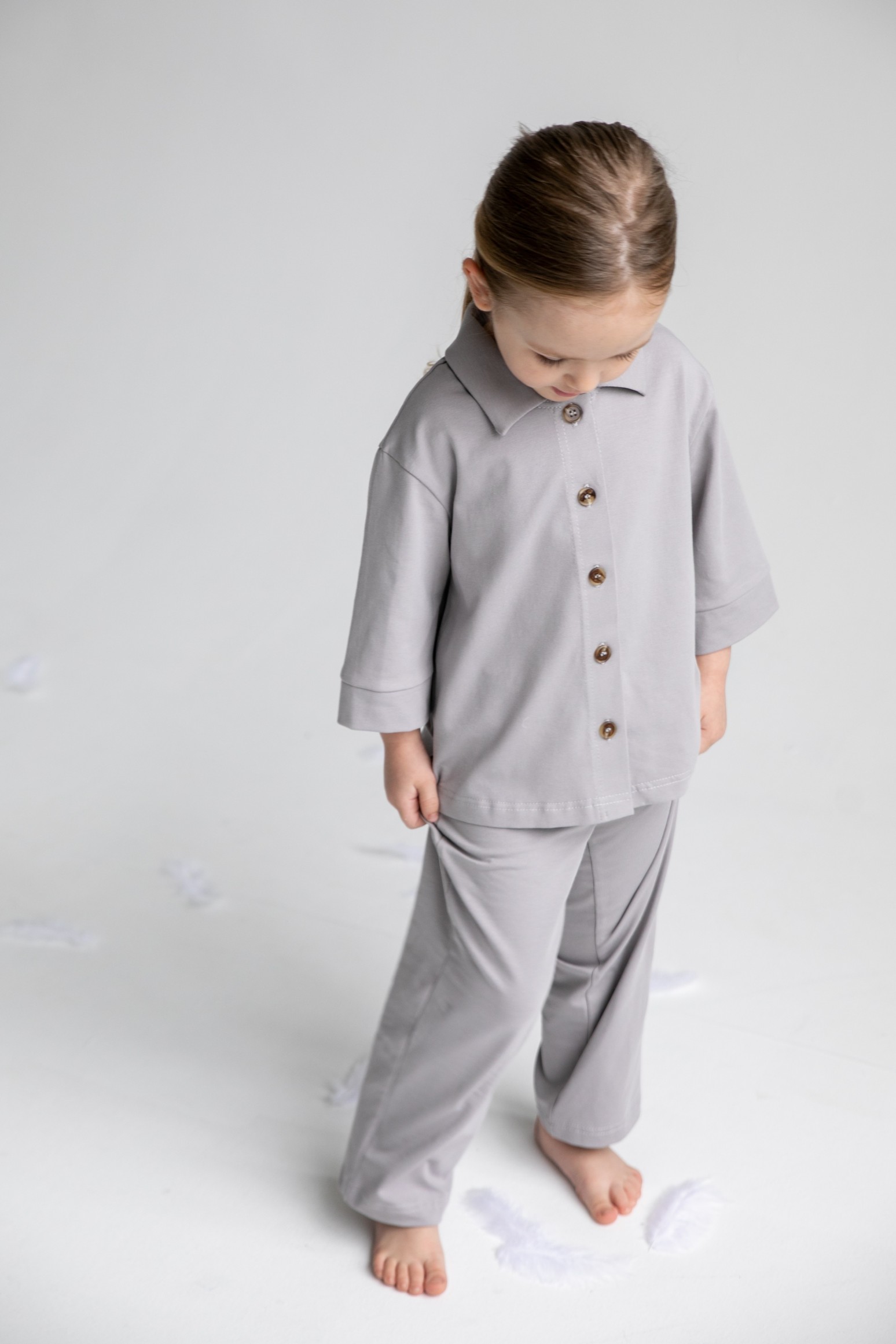 Комплект рубашка и брюки из трикотажа