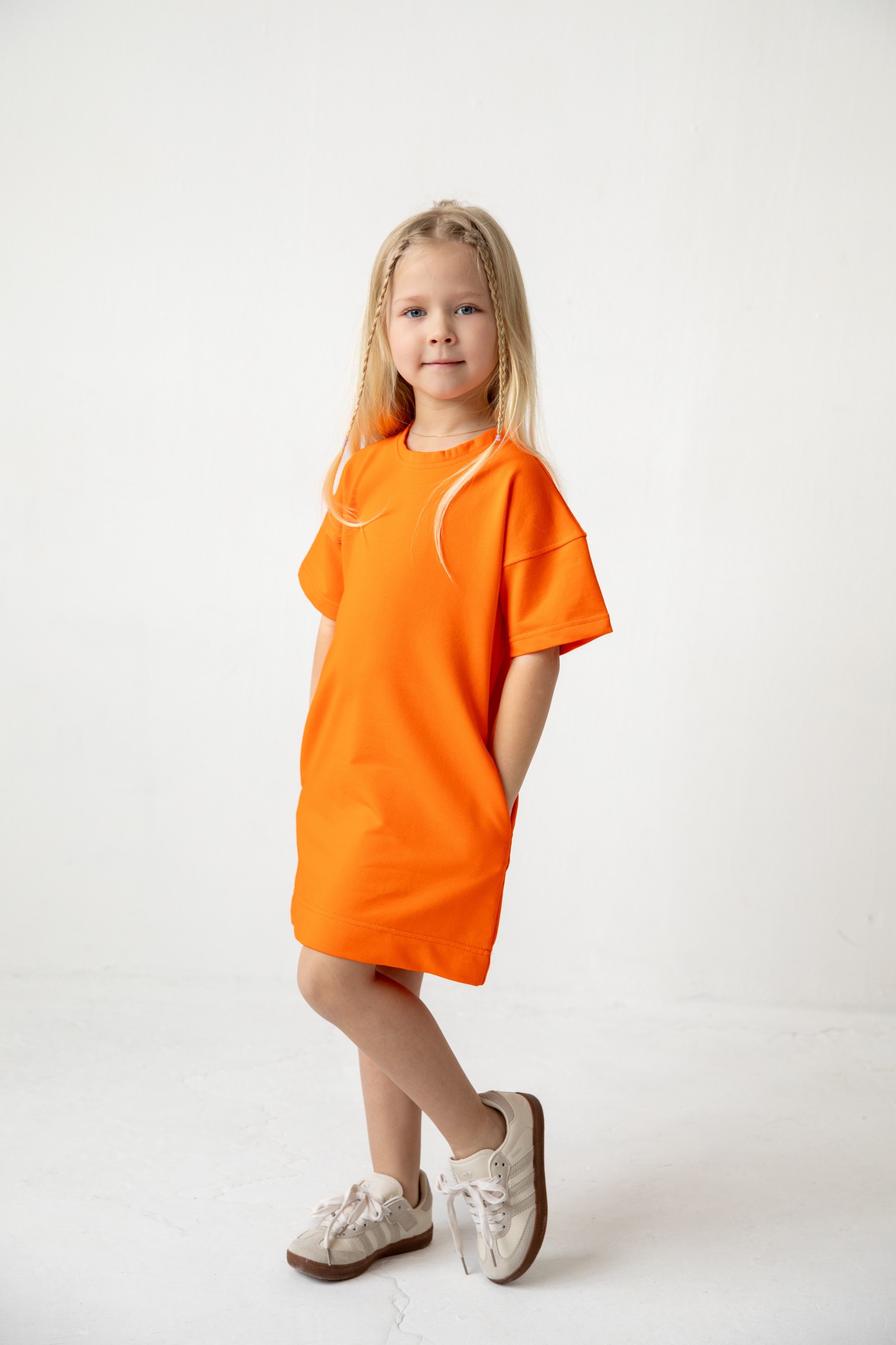 Платье-футболка свободного кроя