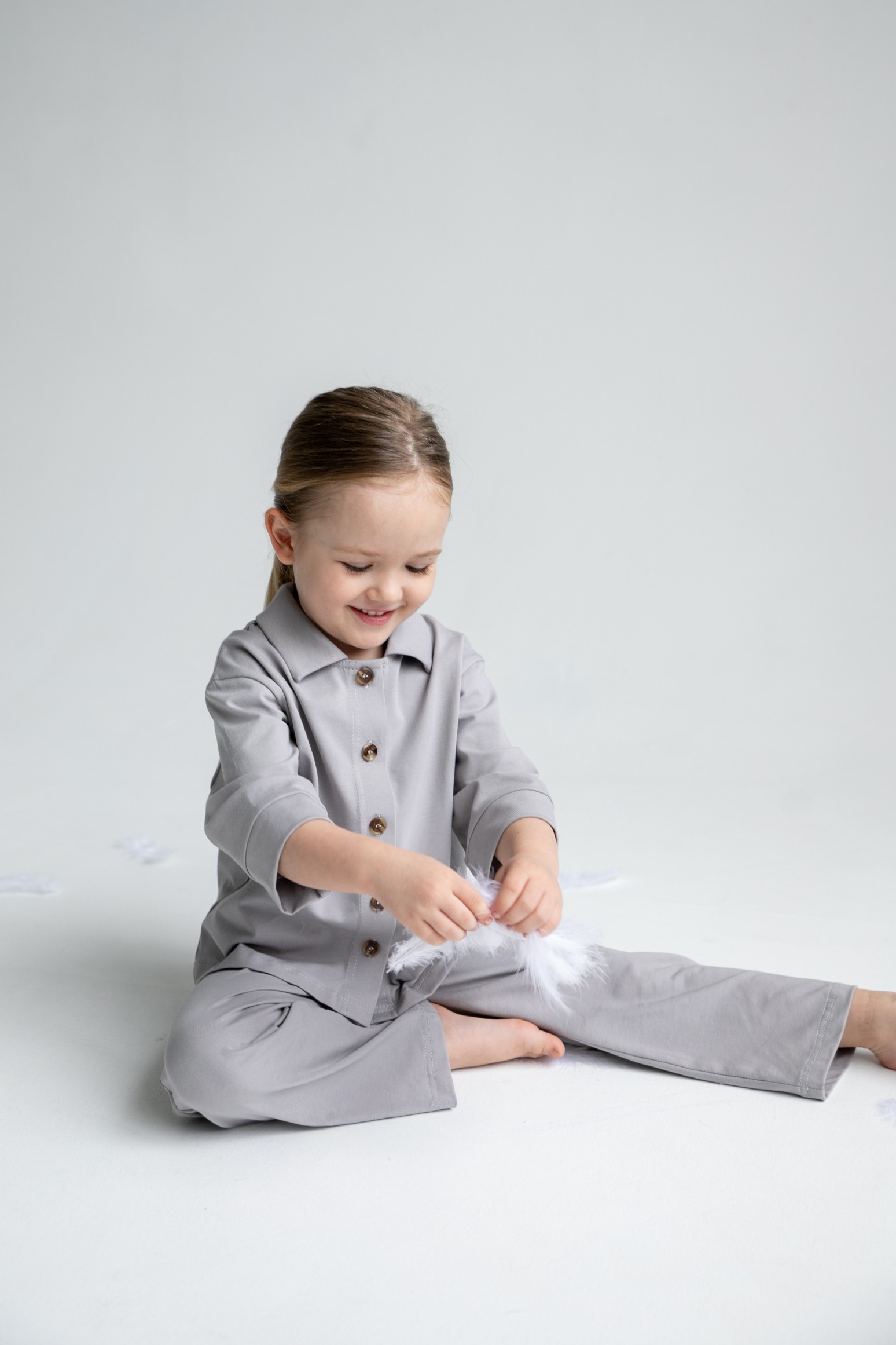 Комплект рубашка и брюки из трикотажа