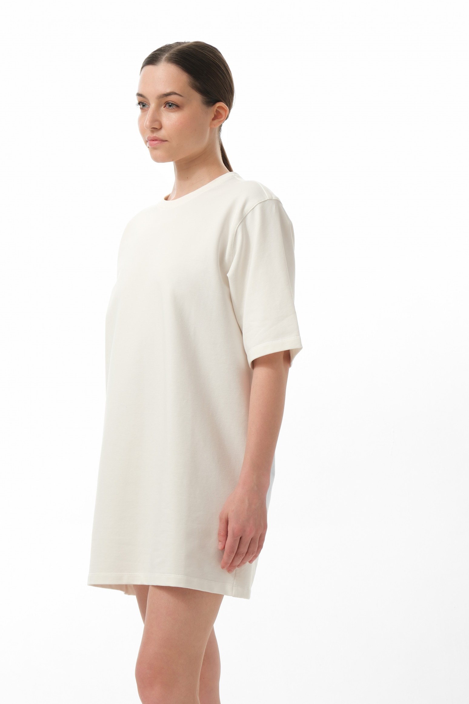 Платье-футболка oversize из плотного трикотажа