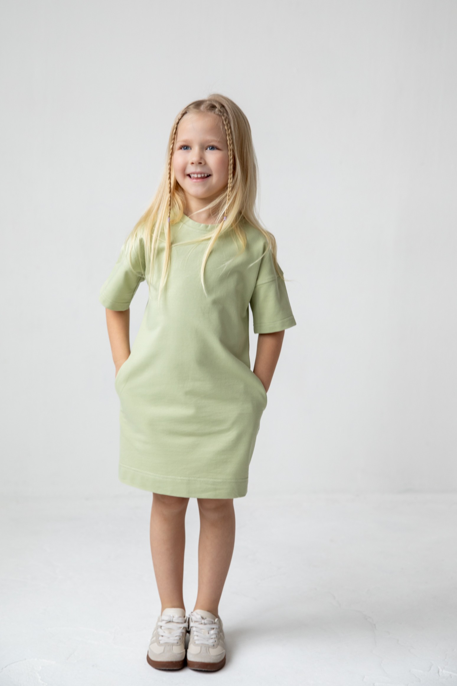 Платье-футболка свободного кроя