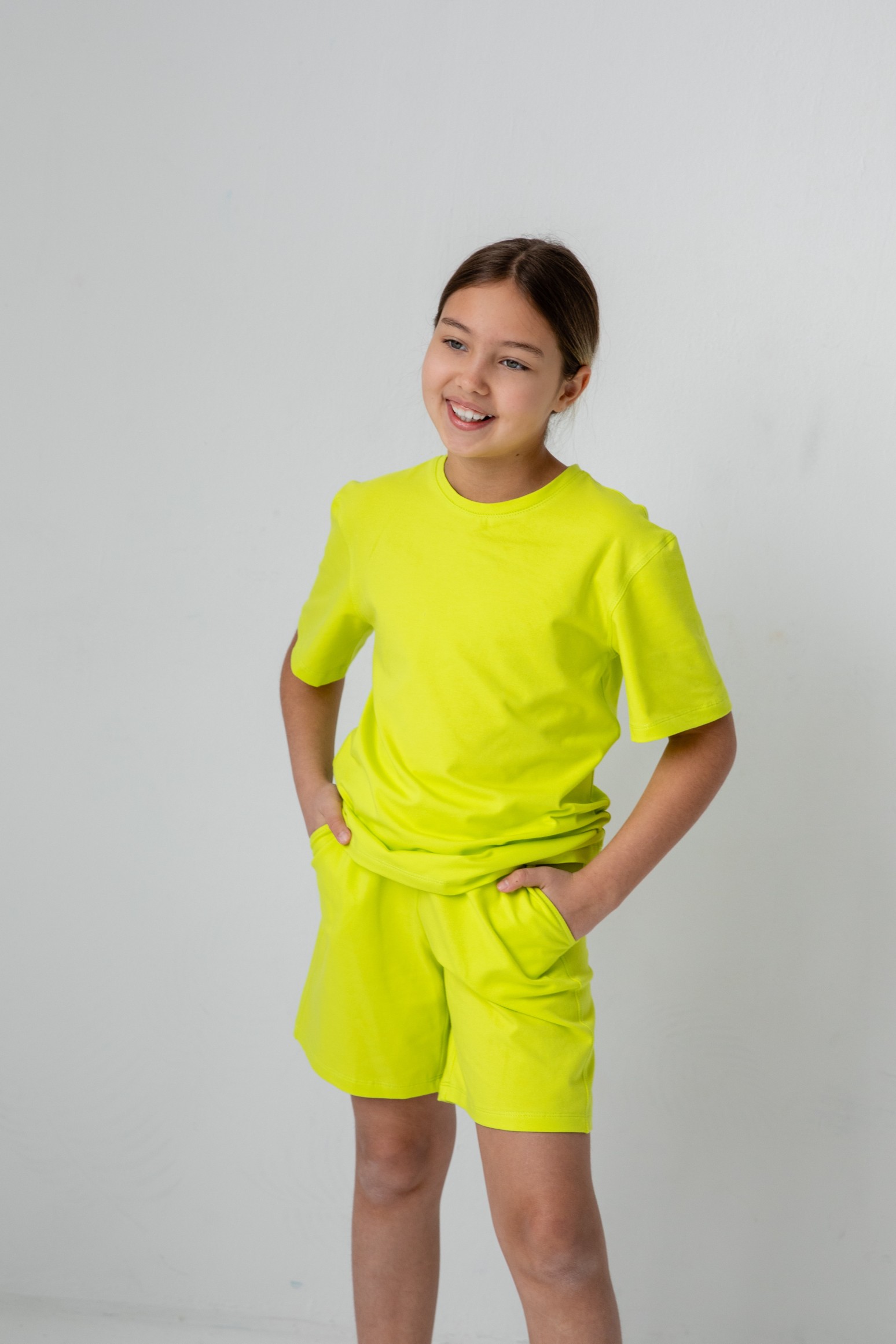 Костюм футболка и шорты oversize