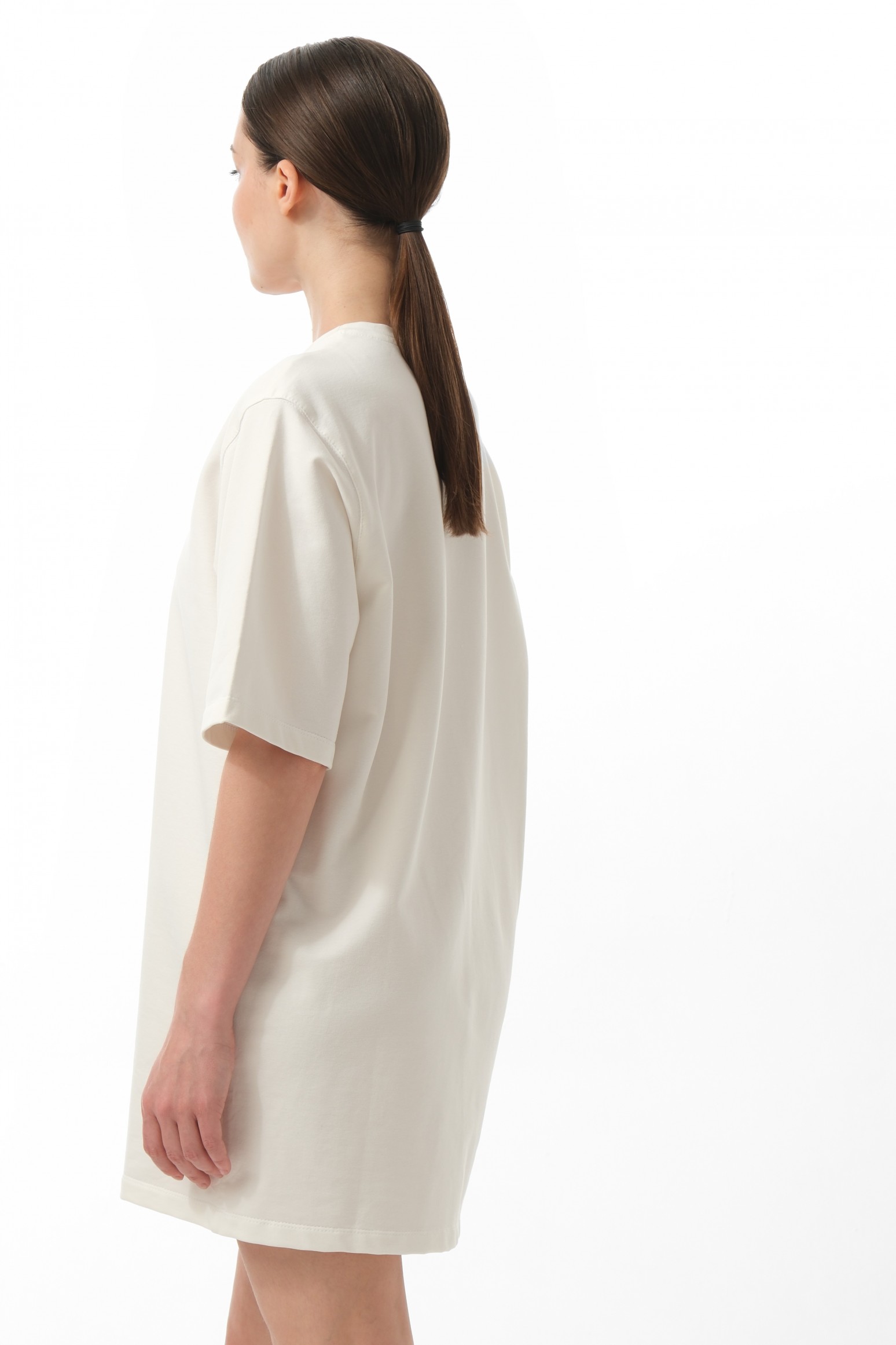 Платье-футболка oversize из плотного трикотажа