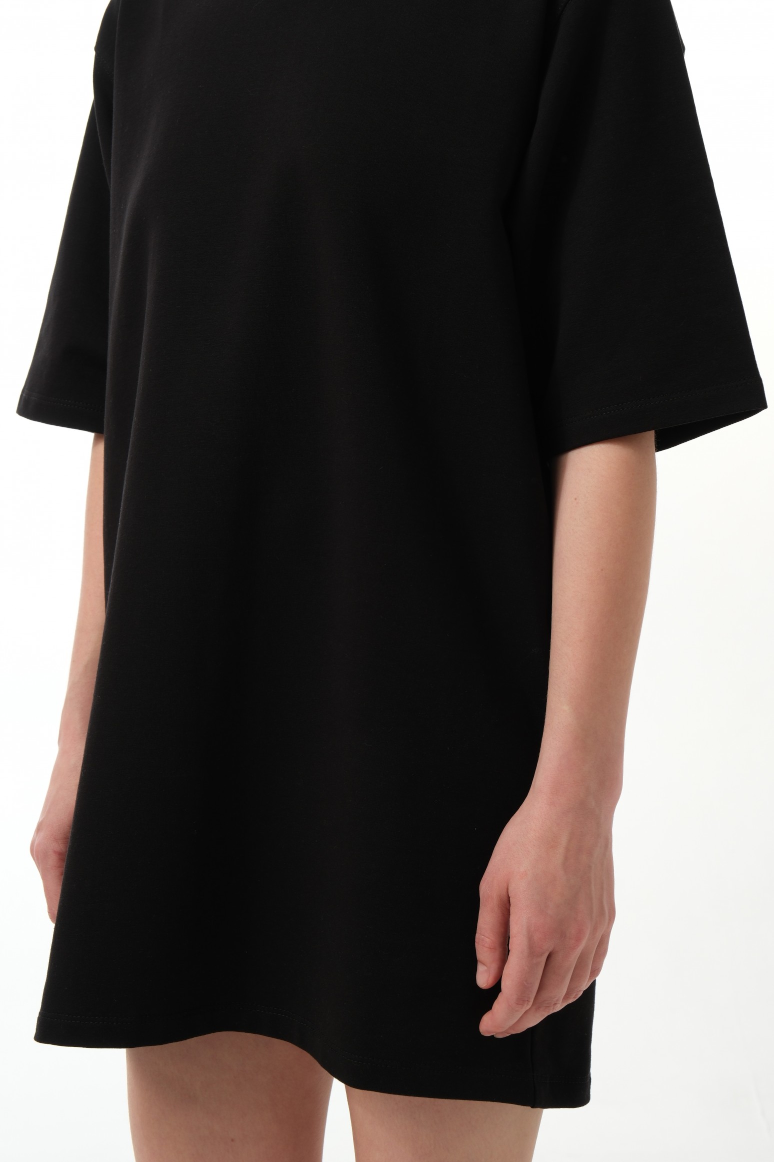 Платье-футболка oversize из плотного трикотажа