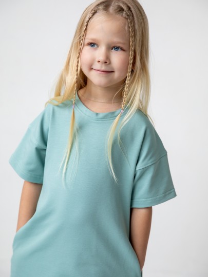 Платье-футболка свободного кроя