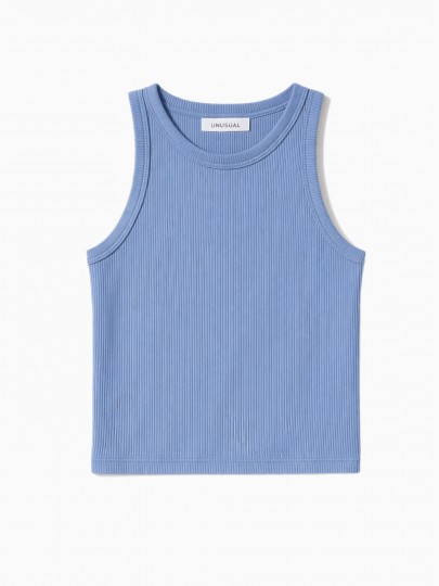 Майка трикотажная в рубчик