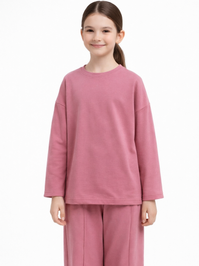 Костюм лонгслив и брюки со швами