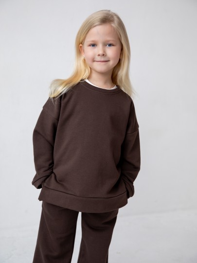 Костюм толстовка с разрезами и прямые брюки