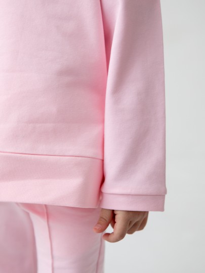 Комплект лонгслив с разрезами и брюки с декоративным швом