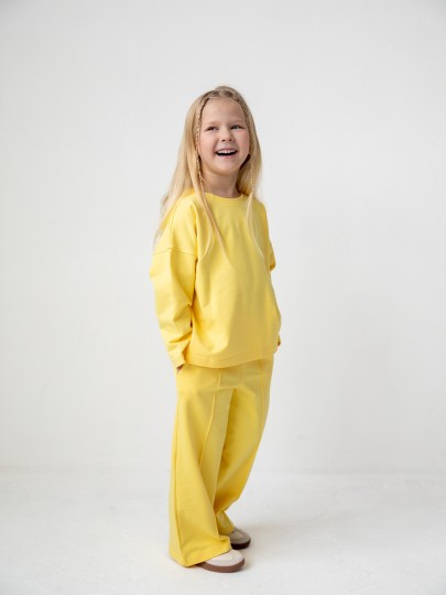 Костюм лонгслив и брюки со швами