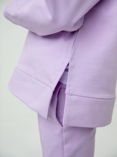 Комплект лонгслив с разрезами и брюки с декоративным швом