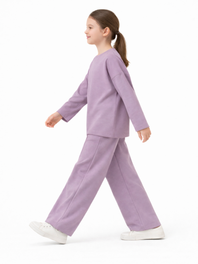 Костюм лонгслив и брюки со швами