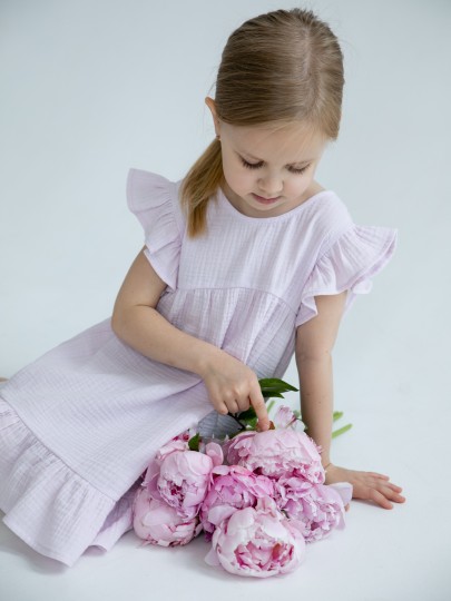 Платье из муслина с крылышками