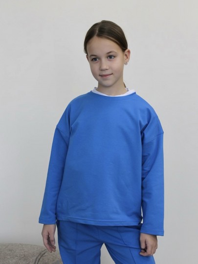 Костюм лонгслив и брюки со швами