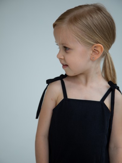 Сарафан однотонный на завязках