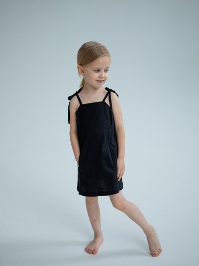 Сарафан однотонный на завязках