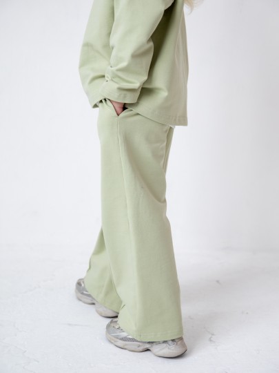 Костюм лонгслив и брюки со швами