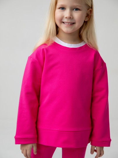 Комплект лонгслив с разрезами и брюки с декоративным швом