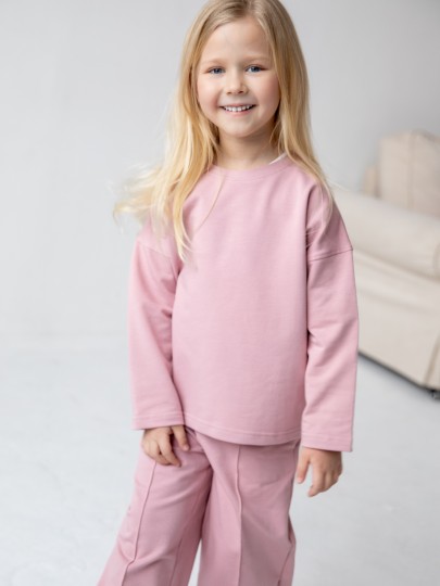 Костюм лонгслив и брюки со швами