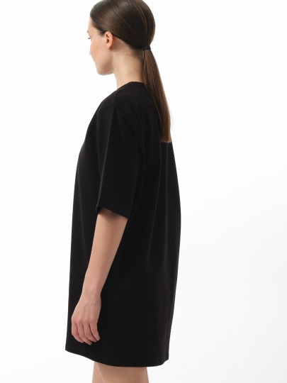 Платье-футболка oversize из плотного трикотажа