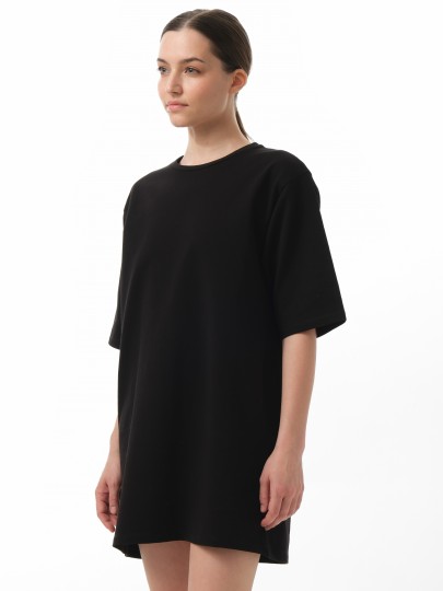 Платье-футболка oversize из плотного трикотажа