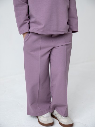 Костюм лонгслив и брюки со швами