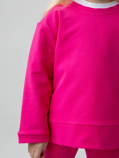 Комплект лонгслив с разрезами и брюки с декоративным швом