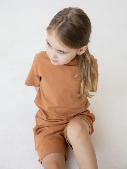 Костюм футболка и шорты oversize