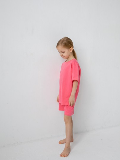 Костюм футболка и шорты oversize