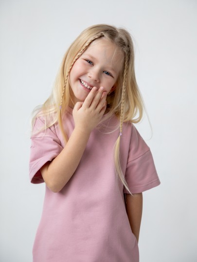 Платье-футболка свободного кроя