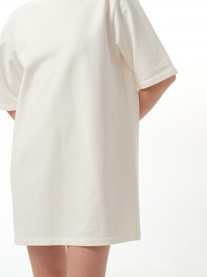 Платье-футболка oversize из плотного трикотажа