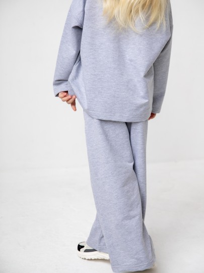 Костюм лонгслив и брюки со швами
