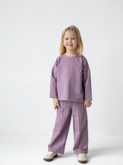 Костюм лонгслив и брюки со швами