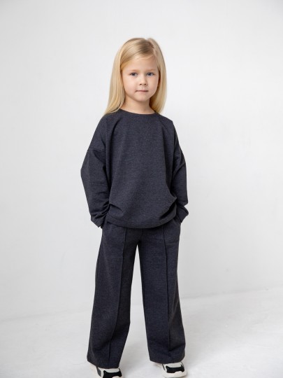 Костюм лонгслив и брюки со швами