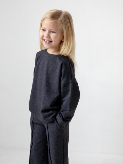 Костюм лонгслив и брюки со швами