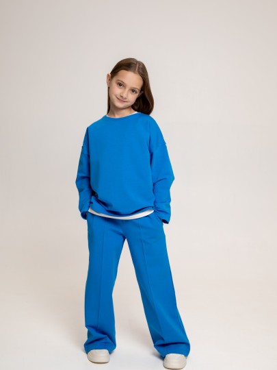 Костюм лонгслив и брюки со швами