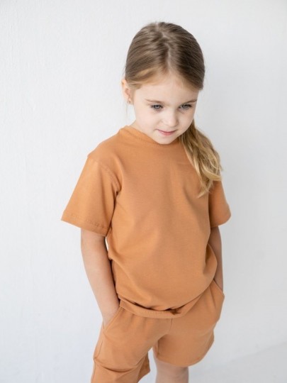 Костюм футболка и шорты oversize