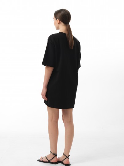 Платье-футболка oversize из плотного трикотажа