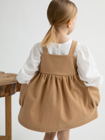 Сарафан на пуговицах с карманами